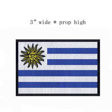 Uruguay Embroidery Flag Of 3" Wide /Custom Iron Label/Patch Mix 2024 - buy cheap