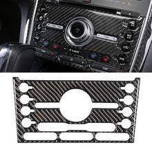 Real Carbon Fiber Car Air Conditioning Panel Decoration Trim Fit for Ford Explorer 2013 2014 2015 2016 2017 2018 Car Sticker 2024 - buy cheap