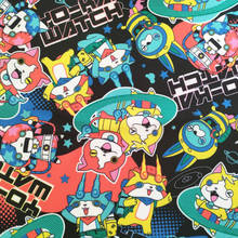 Popular dos desenhos animados anime japonês meninas polyster algodão tecido para retalhos senhora vestido capa de almofada diy material costura 2024 - compre barato