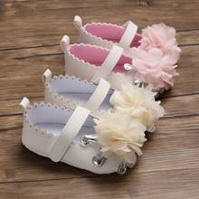 Primavera floral bebê meninas primeiros passos sola macia antiderrapante pu sapatos casuais de princesa 2024 - compre barato