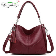 Luxury women bag Designer Fashion tassel womens Leather Handbags Famous brand messenger bag High Quality Shoulder Messenger Bag 2024 - buy cheap