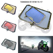 Cubierta protectora de rejilla para radiador de motocicleta, accesorios para motocicleta, Protector de enfriador de agua y aceite para Yamaha YZF R1 YZF R1M 2015 2016 2017 2024 - compra barato