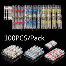 100PCS Insulated Soldering Seal Sleeves Heat Shrink Butt Terminals Electrical Cable Wire Connectors Kit AWG26-10 Assortment 2024 - buy cheap