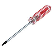 T10 3 мм магнитный наконечник пластиковая ручка Torx Защитная отвертка прозрачный красный 2024 - купить недорого