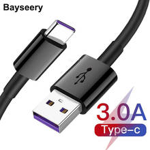 Кабель Baysrry USB Type C для Samsung S21, S20, S10, быстрая зарядка 3,0, кабель USB C, быстрая зарядка для Huawei P30, Xiaomi Mi 11, 10, провод 2024 - купить недорого