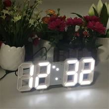 3D LED Wall Clock Multicfuntional Digital Alarm Clock Luminous WallClock Date Time Celsius Nightlight Display Desktop Home Decor 2024 - buy cheap