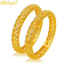 Ethlyn-Conjunto de pulseras y brazaletes, joyería francesa, Color dorado, exquisito, MY56, 2 unids/lote 2024 - compra barato