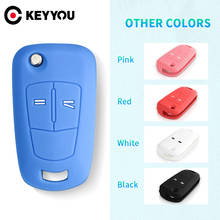 KEYYOU-funda de silicona con 2 botones para llave de coche, protector de mando a distancia para Vauxhall, Opel, Corsa, Astra, Vectra, Signum 2024 - compra barato