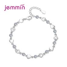 Charm Heart Purple Crystal Women Bracelets Jewelry Top Quality 925 Silver Snake Bracelet Party Accessories Princess 2024 - купить недорого