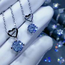 inbeaut New Arrival 2 ct Heart Moissanite Pendant Necklace 925 Sterling Silver Excellent Cut Forever Love Moissanite Necklaces 2024 - buy cheap