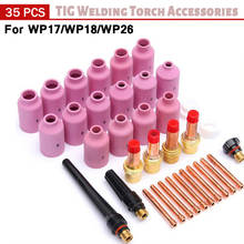 35Pcs TIG Welding Torch Collet Medium Gas Lens Collet Bodies Alumina Gas Lens For WP17 WP18 WP26 TIG Kit Practical Accessories 2024 - buy cheap