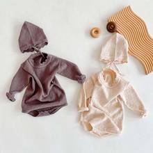 Spring Autumn Long Sleeve Baby Girl Clothes Infant Toddler Girl Jumpsuit Baby Knit Bodysuit Newborn Baby Girl Knitted Bodysuit 2024 - buy cheap