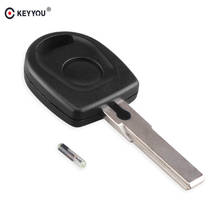 Keyyou-capa de chave com transponder, para vw polo, golf, seat ibiza leon, skoda octavia, chip, shell 2024 - compre barato