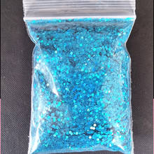 Silver Glitters 50g bag Holographic Mixed Hexagon Shape Chunky Nail Glitter Sequins Sparkly Flakes Slices Manicure Body 2024 - buy cheap