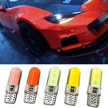 10Pcs Silicone Car 12V T10 W5W Side Parking Signal Light COB LED Reading Lamp 2024 - buy cheap