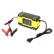 Automatic Car Motorcycle Battery Charger Smart Fast Charging LCD Display US Plug 100-240V Motorbike Charger Units New 2024 - buy cheap