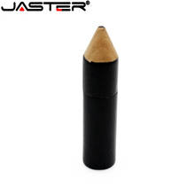 Jaster pendrive de madeira, modelo de lápis, usb, 4g, 8gb, 16gb, 32gb, 64gb 2024 - compre barato