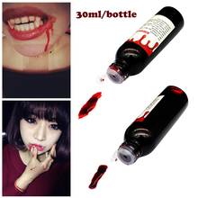 30 ml Non-toxic Realistic Fake Blood DIY Halloween Decoration Artificial Blood Bottle Drop Simulation Props Holiday Party Supply 2024 - buy cheap