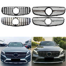 Front Bumper Racing Grill Billet Grille Cover For Mercedes-Benz W253 X253 GLC-Class 2015-2019 Diamond GT 2024 - buy cheap