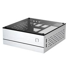 AC-DC HTPC ITX Mini computer case in aluminum Briefcase Home theater computer box desktop game PC enclosure small chassis ITX 2024 - buy cheap