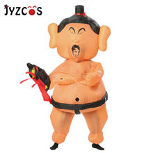 JYZCOS Halloween Inflatable Costume Sumo Anime Cosplay Jumpsuit Adult Suits for Women Man Funny Clothes Party Carnival Christmas 2024 - buy cheap