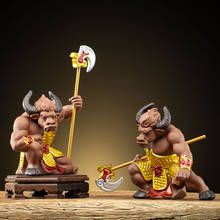 Chinese Bull Demon God Statue Traditional Handmade Ceramic Modern Art Sculpture Home Decoration Accessories Tea Set Ornaments 2024 - buy cheap