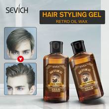 Sevich Long lasting 200ml Mens Hair Pomade Gel Hair Styling Products Salon Liquid Retro Hair Wax SUPERIOR hold retro oil wax 2024 - buy cheap