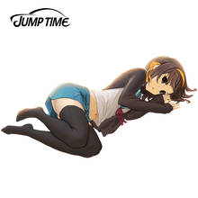 JumpTime-pegatinas de Anime para coche, calcomanías impermeables para el cuerpo, estilo de coche, Suzumiya Haruhi no Yuuutsu, 13cm x 6,7 cm 2024 - compra barato