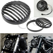 Cubierta de parrilla para faro delantero de motocicleta, accesorio CNC para Harley Sportster Iron XL, 3/4, 883, 1200-2004, 2014, 5" 2024 - compra barato