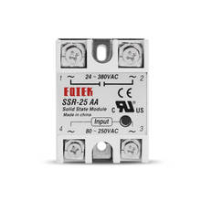 SSR Solid State Module Relay AC to AC SSR-25AA 25A Input AC 24-380V AC Output High Quality  For Temperature Controller 2024 - buy cheap