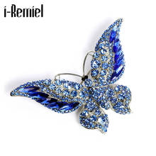 Insect Butterfly Brooch Fashion Rhinestone Crystal Lapel Pin Scarf Buckle Badge Luxulry Jewelry Brooches for Women Accessories 2024 - buy cheap