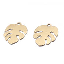 20pcs Raw Brass Banana Leaf Charms Pendant For Handmade Bracelet Earrings Jewelry Findings Making 2024 - buy cheap