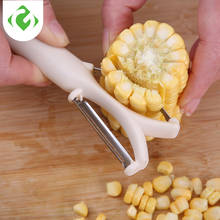 Pelador de maíz 2 en 1 para cocina, trilladora de granos y mazorca, pelador de frutas y verduras, multiusos 2024 - compra barato