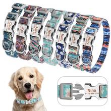Fashion Pet Collar Small Large Personalized Dog Collar Custom Engraved Name ID Tag Boy Girl Dogs Unisex Dog Collars Products 2024 - купить недорого
