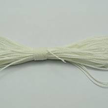 50 Meters White Waxed Polyester Twisted Cord String Thread Line 1mm 2024 - buy cheap