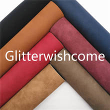 Glitterwishcome 21X29CM A4 Size Vinyl For Bows NUBUCK Synthetic Leather Fabirc Faux Leather Sheets for Bows, GM763A 2024 - buy cheap