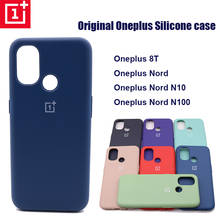 Original OnePlus Nord Case Liquid Silicone Soft Camera Lens protection Phone Case  One Plus Nord N10 N100 1+8T Back Cover Shell 2024 - buy cheap