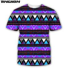 XS-7XL-Camiseta Bohemia Vintage para hombre y mujer, ropa de calle informal con estampado 3D de tótem tribal, moda de verano, novedad, 02 2024 - compra barato