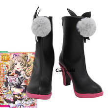 Love Live School Idol Project Cat Twin Tail Arcade Game Minami Kotori Anime Customize Cosplay High Heels Shoes Boots 2024 - buy cheap