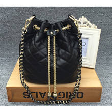 100% Genuine Leather Bags Women's Bucket Famous Brands Designer Handbags High Quality Ladies' Shoulder Messenger Bags 2024 - buy cheap