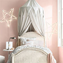 Dosel para cama de bebé, cubierta de cama, mosquitera, cortina de cama, tienda de cúpula redonda de algodón para decoración de habitación de bebé 2024 - compra barato