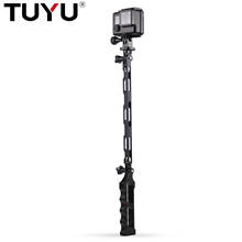 TUYU Motorcycle Bike Aluminium Invisible Selfie Camera Handlebar Clamp Holder Bracket for Insta360 One R X2 GoPro DJI Accessory 2024 - buy cheap
