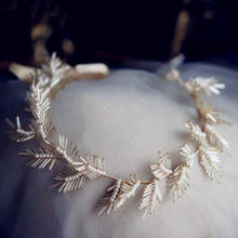 Ouro pérola headpieces tiara artesanal casamento nupcial headbands hairband para noiva acessórios de cabelo meninas baile coroa festa jóias 2024 - compre barato