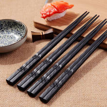 Conjunto de pauzinhos para enrolar sushi, 1 par de varas japonesas antiderrapantes de liga, presente chinês de alta qualidade 23cm, imperdível 2024 - compre barato