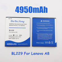 High Quality 4950mAh BL229 BL 229 Battery For Lenovo A8 A808T A806 2024 - buy cheap