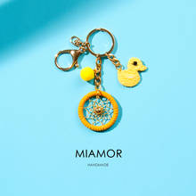 MIAMOR Pineapple Duck Mini Dream catcher Keychain Car Key Decoration Accessories Kids School Bag Hanging Pendant Gift amor0403 2024 - buy cheap