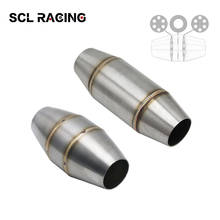 SCL Racing-silenciador de tubo de escape Universal de acero inoxidable para motocicleta, catalizador de cámara de expansión, BD Killer para KTM CRF 2024 - compra barato