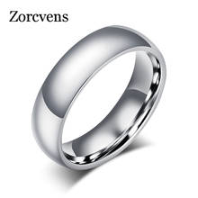 Modyle 2021 New Fashion 6mm Classic Wedding Ring for Men Women Gold Silver Color Stainless Steel Engagement Ring 2024 - купить недорого