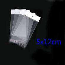 5x12cm Transparent bag OPP gift bag candy supermarket goods packaging re-sealable packaging bags Goody Bags For 100 pcs 2024 - buy cheap