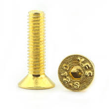 Tornillos avellanados Allen de titanio chapado en oro, tornillo de cabeza plana hexagonal, perno de sujeción de 5mm-30mm de largo, M3 12,9, 11 Uds. 2024 - compra barato